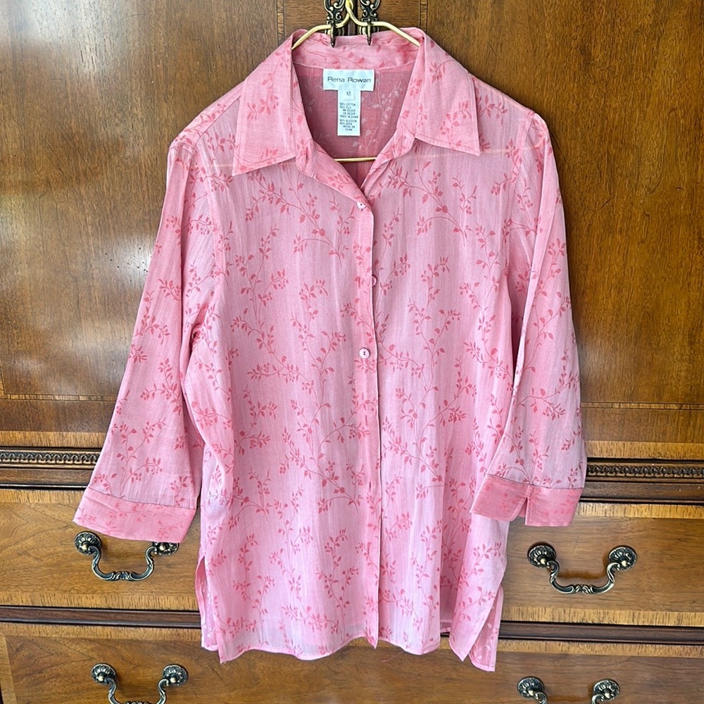 Rena Rowan 3/4 sleeve dress blouse